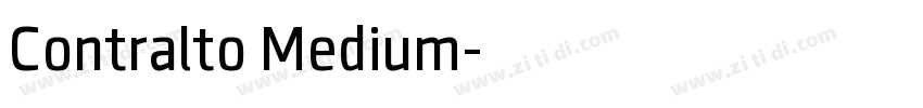 Contralto Medium字体转换